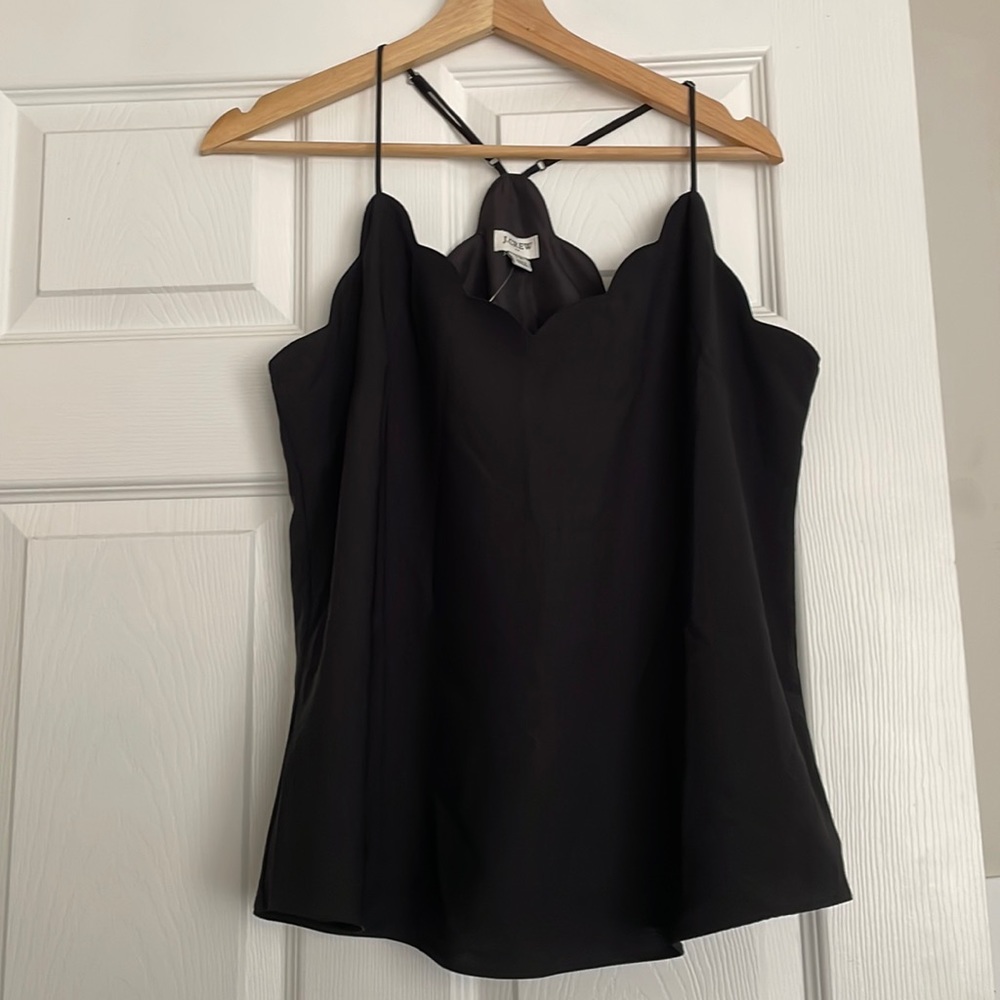 NWT- J Crew scallop neck tank